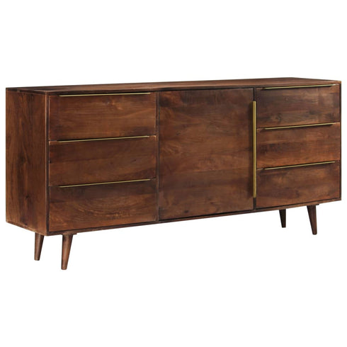 Robinson - Sideboard with 6 Drawers 1750 x 400 x 820 mm Solid Mango Wood